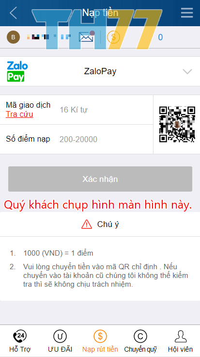 nạp tiền kucasino qua zalopay