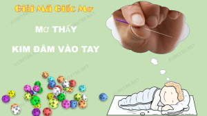 giac mo kim dam vao tay